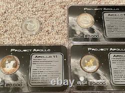 (10) Project Apollo medals with BOX, complete set! 40th Anniversary moon landing