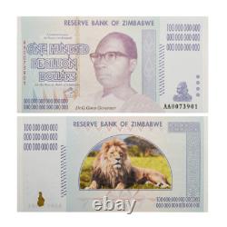 1000pcs Zimbabwe Paper Money One Decillion Dollars Banknote Wooden Box Set Gift