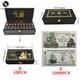 1000pcs Zimbabwe Paper Money One Myrillion Dollars Banknote Wooden Box Set Gift