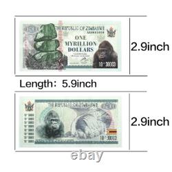 1000pcs Zimbabwe Paper Money One Myrillion Dollars Banknote Wooden Box Set Gift
