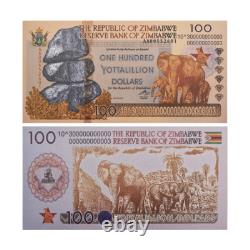 1000pcs/box Zimbabwe One Hundred Yottalillion Dollars Paper Money Wooden Box Set
