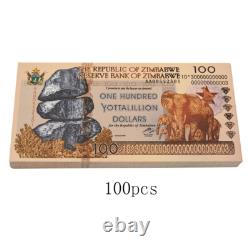 1000pcs/box Zimbabwe One Hundred Yottalillion Dollars Paper Money Wooden Box Set
