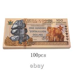 1000pcs/box Zimbabwe One Hundred Yottalillion Dollars Paper Money Wooden Box Set