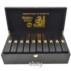 1000pcs/box Zimbabwe One Hundred Yottalillion Dollars Paper Money Wooden Box Set