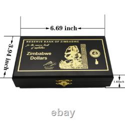 1000pcs/box Zimbabwe One Hundred Yottalillion Dollars Paper Money Wooden Box Set