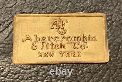 1940's Vintage Abercrombie & Fitch Poker Chips Set In Wooden Case Box & Cards