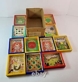 1940s Set of 11 R J Journet & Co Series of Popular Puzzle Wooden Original Box