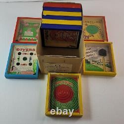 1940s Set of 11 R J Journet & Co Series of Popular Puzzle Wooden Original Box