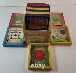 1940s Set of 11 R J Journet & Co Series of Popular Puzzle Wooden Original Box