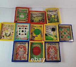 1940s Set of 11 R J Journet & Co Series of Popular Puzzle Wooden Original Box