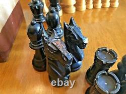 1950's Petrushkin Games Large Wooden Staunton Chess Set 6 (15.5cm) Org. Box Vtg