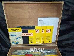 1975 Vintage Meccano Set Outfit No 9 inOriginal Wooden Box Guaranteed Complete