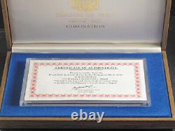 1981(1974), Nepal. 7th Coronation Anniv. Proof Coins Set in Wooden Box w. COA