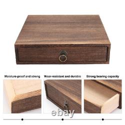 2 Sets Wooden Drawer Tea Box Bamboo Jewelry Organizer Retro Containers