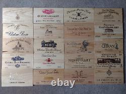 20 x Wine Box End Panels. Wooden. Crate, Side, Plaque. Decoration. Home Bar #