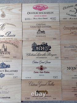 20 x Wine Box End Panels. Wooden. Crate, Side, Plaque. Decoration. Home Bar #