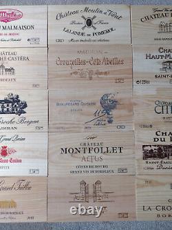 20 x Wine Box End Panels. Wooden. Crate, Side, Plaque. Decoration. Home Bar #