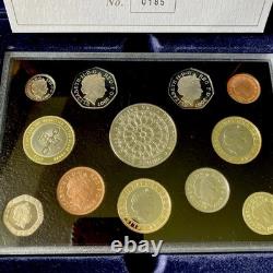 2007 UK Executive Proof Coin Set Low COA #0185 Royal Mint Wooden Box