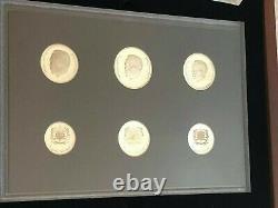 2011 Morocco Regular commemorative of 6 Proof silver coins set in Wooden Box