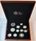 2012 Royal Mint Premium Proof Coin Set In Wooden Case With Coa, Booklet & Box