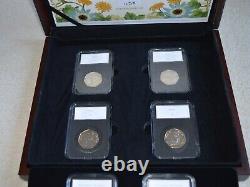 2017 Beatrix Potter Stamp & Coin Set Wooden Box COA