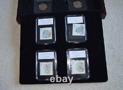 2017 Beatrix Potter Stamp & Coin Set Wooden Box COA