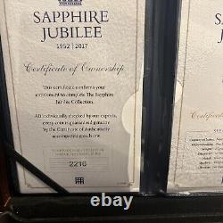 2017 Sapphire Jubilee 65th Anniversary 6 x Coins Set in wooden presentation box