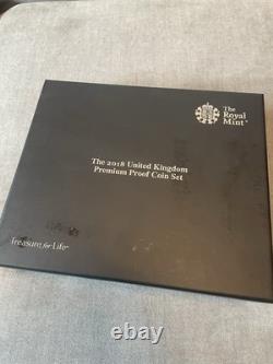 2018 Premium Proof Coin Set with Original Wooden Box