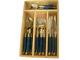 24 Piece Laguiole Bee Design Blue Cutlery Set Classy Design In A Wooden Box
