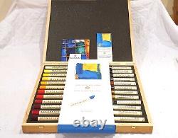 36 x Large Sennelier Artists Oil Paint Sticks / Bars Wooden Box Set 38ml Size