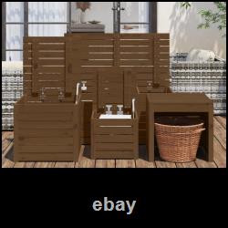 4 Piece Garden Box Set Solid Wood Pine