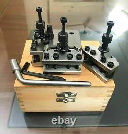 4 Pieces Set T37 Quick-Change Toolpost Myford ML7 Wooden Box