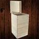4 Tier Square Wooden Storage Crate Set Stackable Cube Lidded Boxes 30x30x53.5 Cm