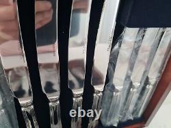 44 Arthur Price Dubarry Cutlery Canteen Wooden Box stainless steel Complete Set