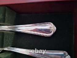 44 X silver plated cutlery Canteen set Sheldon Jesmond Design Wooden Box Epns A1