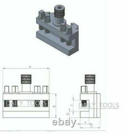 5 Pieces Set T63 Quick Change Toolpost Standard Boring Parting Holder Wooden Box