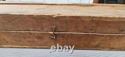 6 Player Antique Croquet Set-Victorian Wooden, Wickets & Orig Storage Crate Box