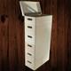 6 Tier Long Wooden Crate Set Stackable Storage Boxes Slim Tower 40x20x79.5 Cm