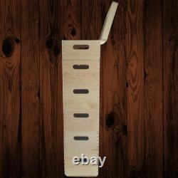 6 Tier Long Wooden Crate Set Stackable Storage Boxes Slim Tower 40x20x79.5 cm