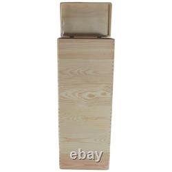 6 Tier Wooden Storage Crate Set Stackable Boxes with Lid Tall Unit 30x20x79.5 cm