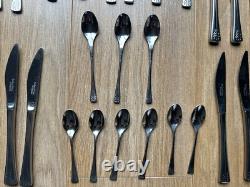 89 Piece of Arthur Price Cutlery Set with wooden box