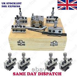 9 Pieces Set T37 Quick-Change Toolpost For M. Ford ML7 Super7 Wooden Box Bluefox