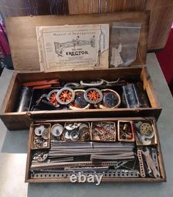 A. C. Gilbert Vintage Erector Set / Wooden Box