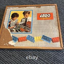 A Large Wooden Box of Vintage Lego 1960s Rare and Collectable