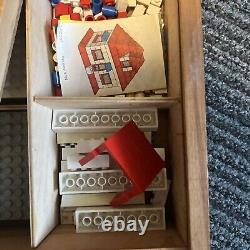 A Large Wooden Box of Vintage Lego 1960s Rare and Collectable