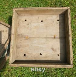 A Set Of 5 Vintage Wooden Bulb Boxes Crates Trays British Bulb Company Spalding