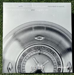 A Stunning high quality metal Roulette Wheel Set with wooden Presentation Box