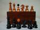 Antique Chess Set Austrian Coffee House Pattern K 113 Mm A. Neissner + Old Box