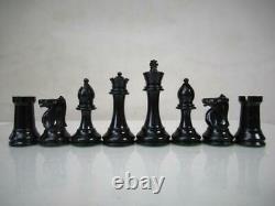 ANTIQUE CHESS SET BCC WEIGHTED TOURNAMENT STAUNTON K 92 mm +ORG BOX NO BOARD