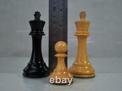 ANTIQUE CHESS SET BCC WEIGHTED TOURNAMENT STAUNTON K 92 mm +ORG BOX NO BOARD